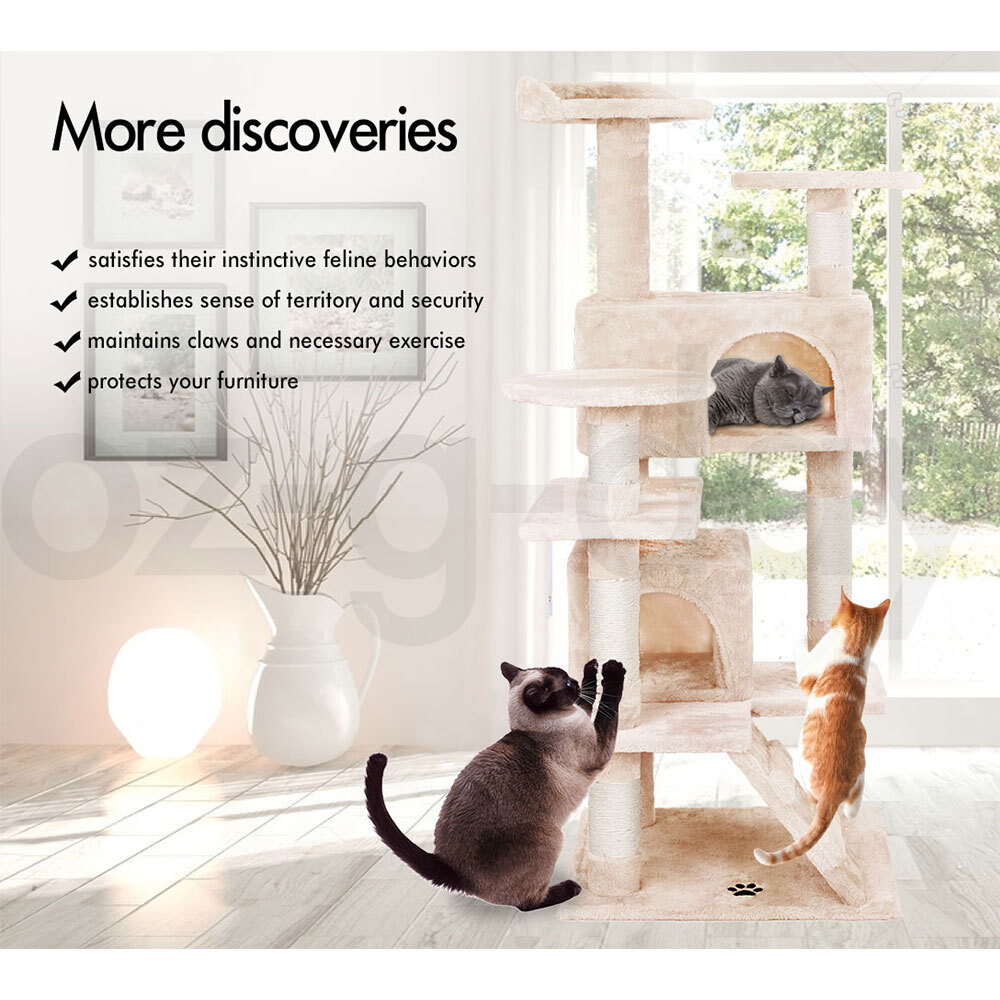 BEASTIE Cat Tree Scratching Post Scratcher Tower Condo House Furniture Bed Stand - Picture 140 of 474
