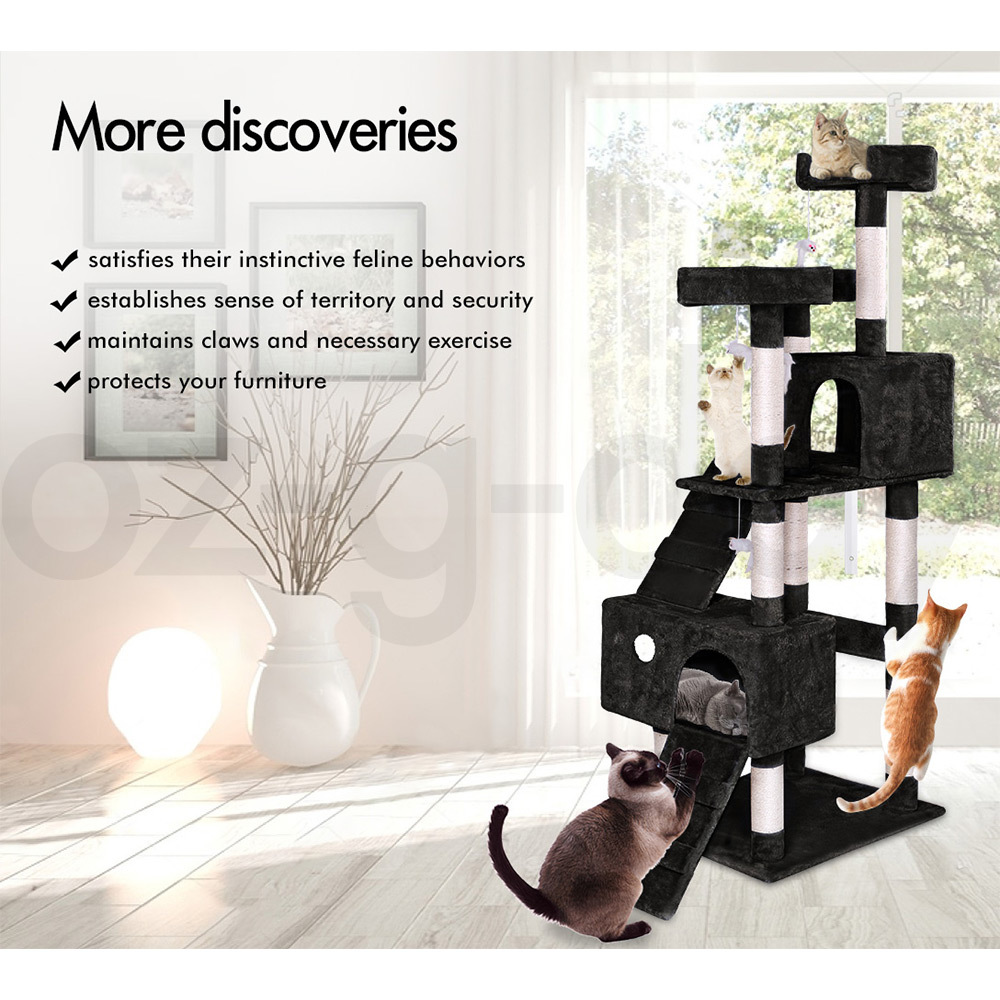 BEASTIE Cat Tree Scratching Post Scratcher Tower Condo House Furniture Bed Stand - Picture 293 of 474