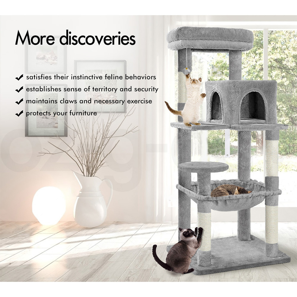 BEASTIE Cat Tree Scratching Post Scratcher Tower Condo House Furniture Bed Stand - Picture 238 of 474