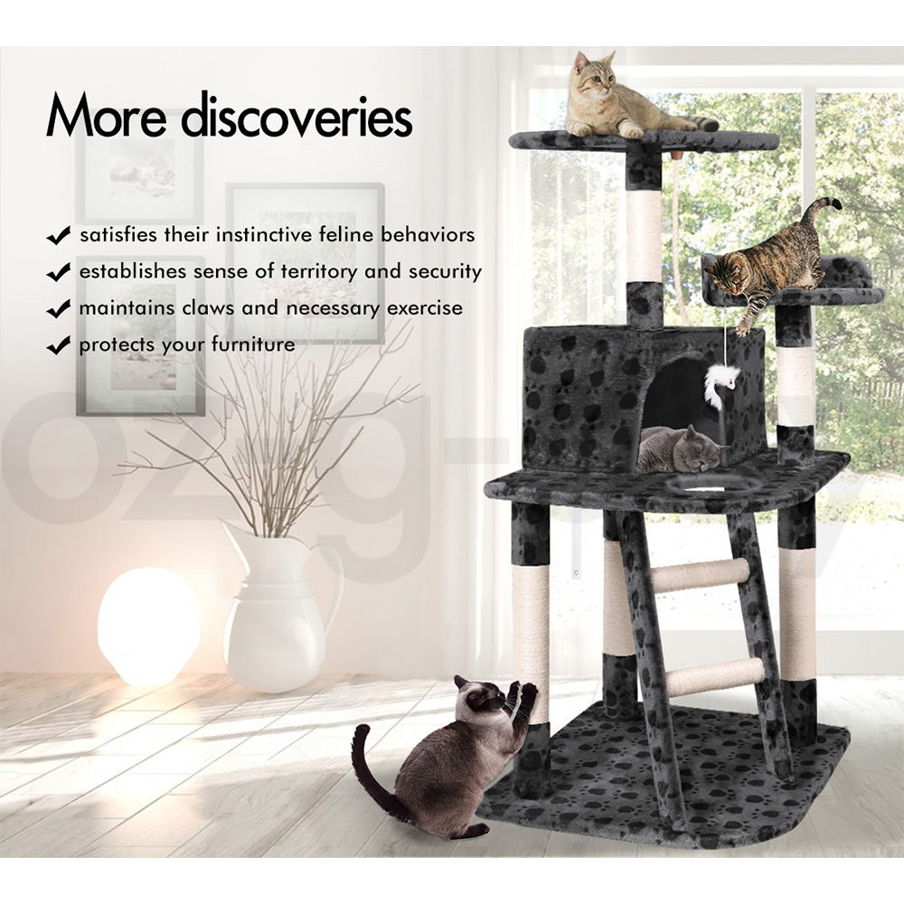 BEASTIE Cat Tree Scratching Post Scratcher Tower Condo House Furniture Bed Stand - Picture 108 of 474