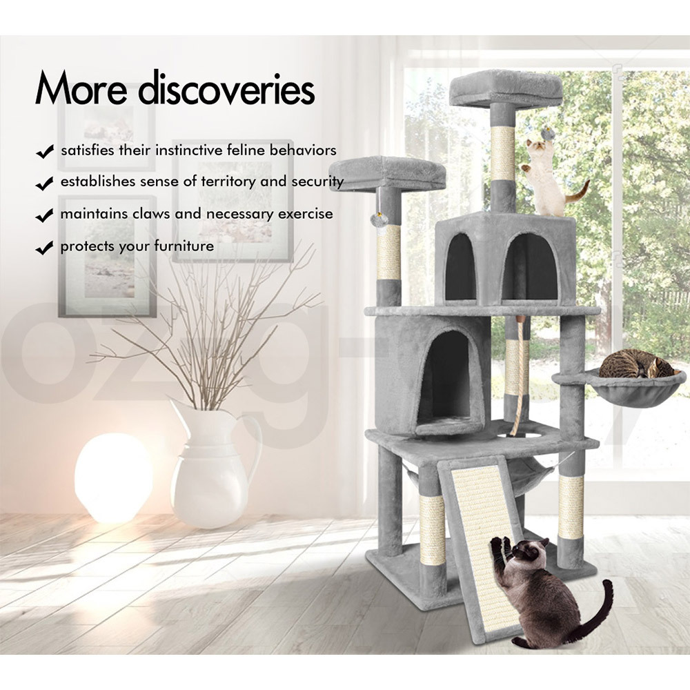 BEASTIE Cat Tree Scratching Post Scratcher Tower Condo House Furniture Bed Stand - Picture 271 of 474