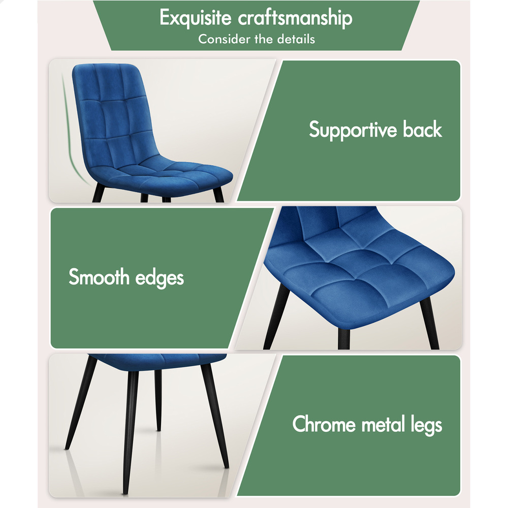 ALFORDSON Dining Chairs Kitchen Swivel PU Leather Sherpa Velvet Wooden x1/x2/x4 - Picture 365 of 592