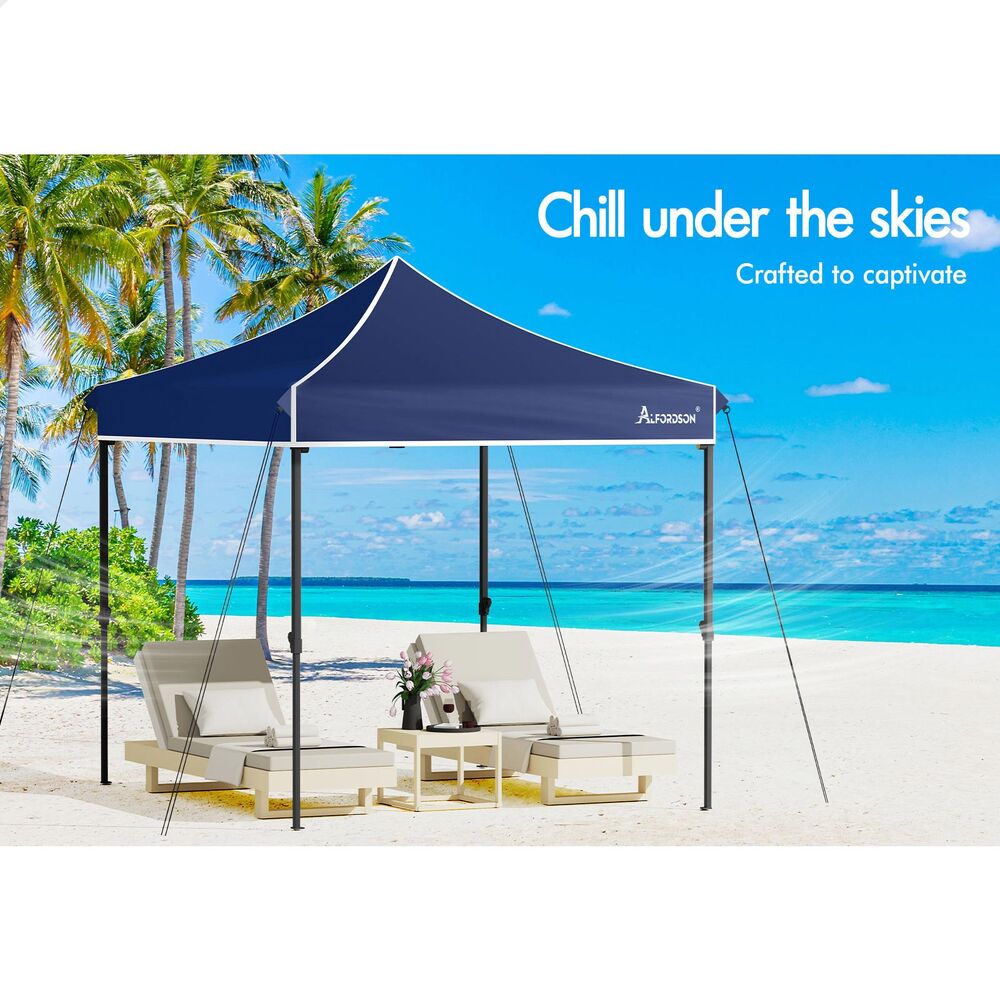 ALFORDSON Gazebo 3x3m Pop Up PE Mesh Marquee Outdoor Folding Tent Wedding Canopy - Picture 59 of 160