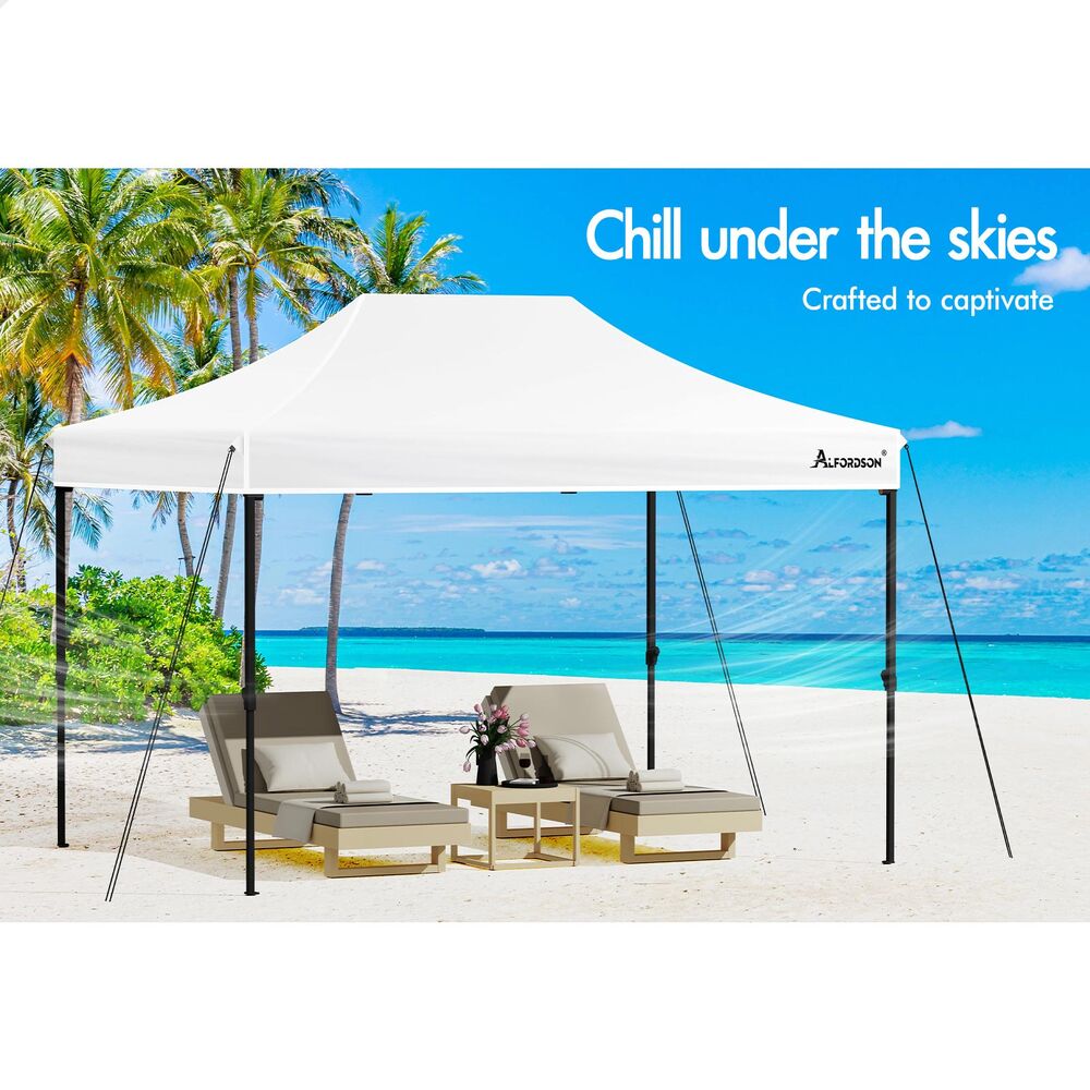 ALFORDSON Gazebo 3x4.5m Pop Up Marquee Outdoor Folding Tent Wedding Party Canopy - Picture 46 of 99