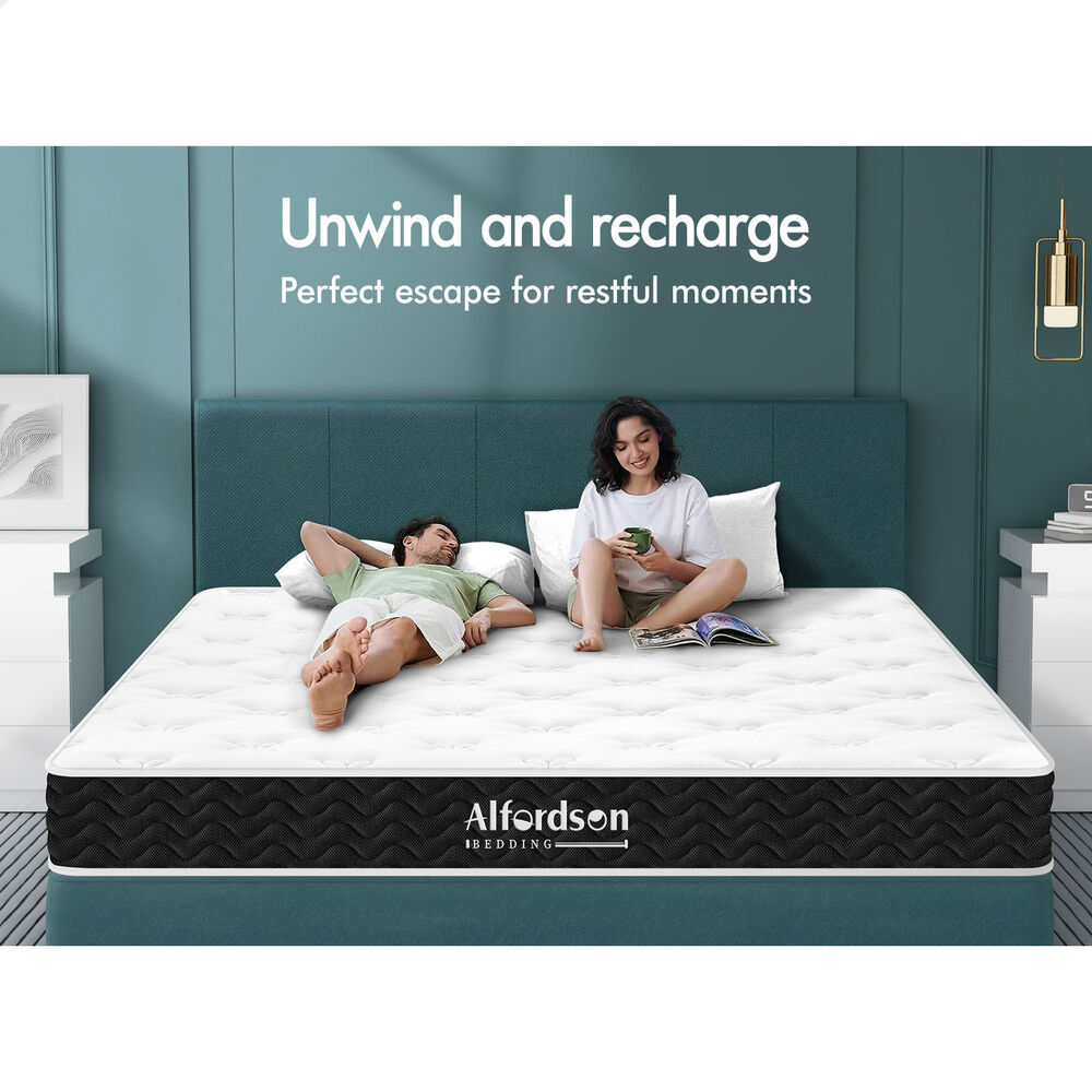 ALFORDSON Mattress Queen Double King Single Bed Euro Top Memory Foam Bedding - Picture 156 of 193