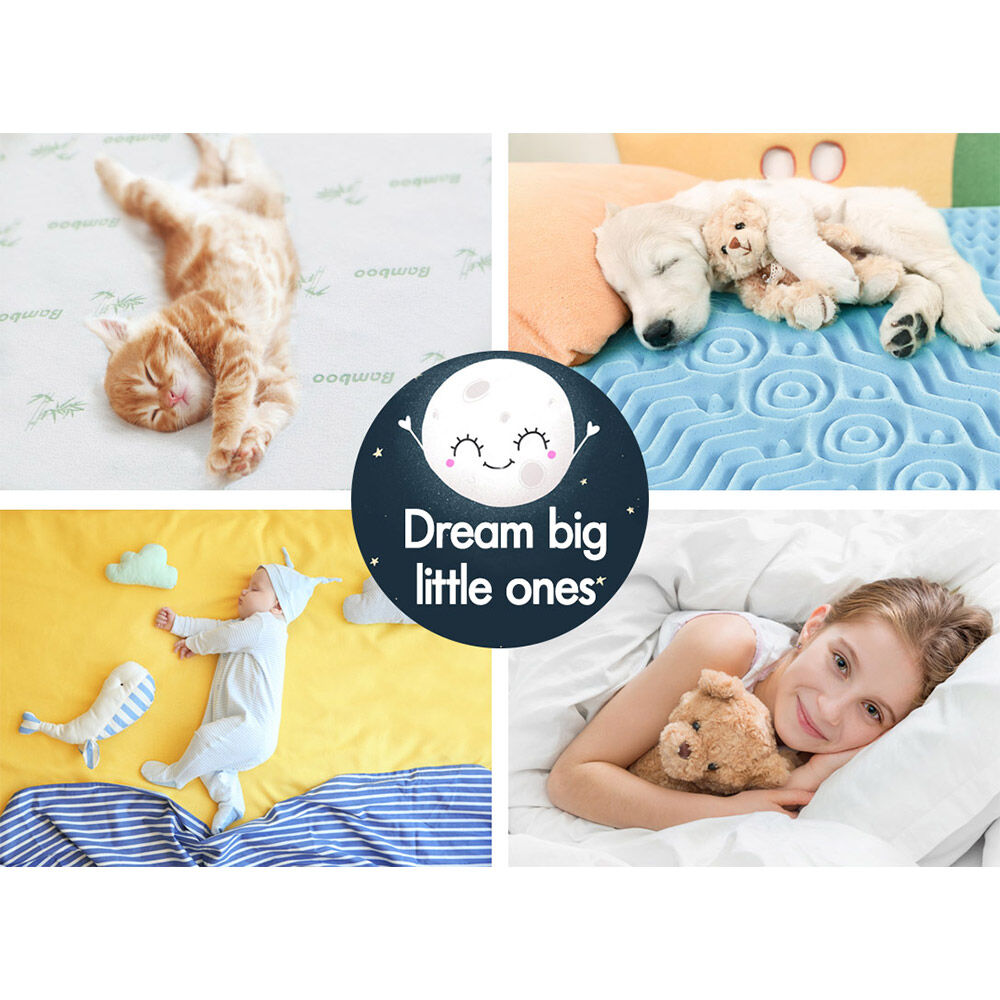 STARRY EUCALYPT Memory Foam Mattress Topper 5/8/10/12cm Bamboo 7-Zone Cool Gel - Picture 271 of 912