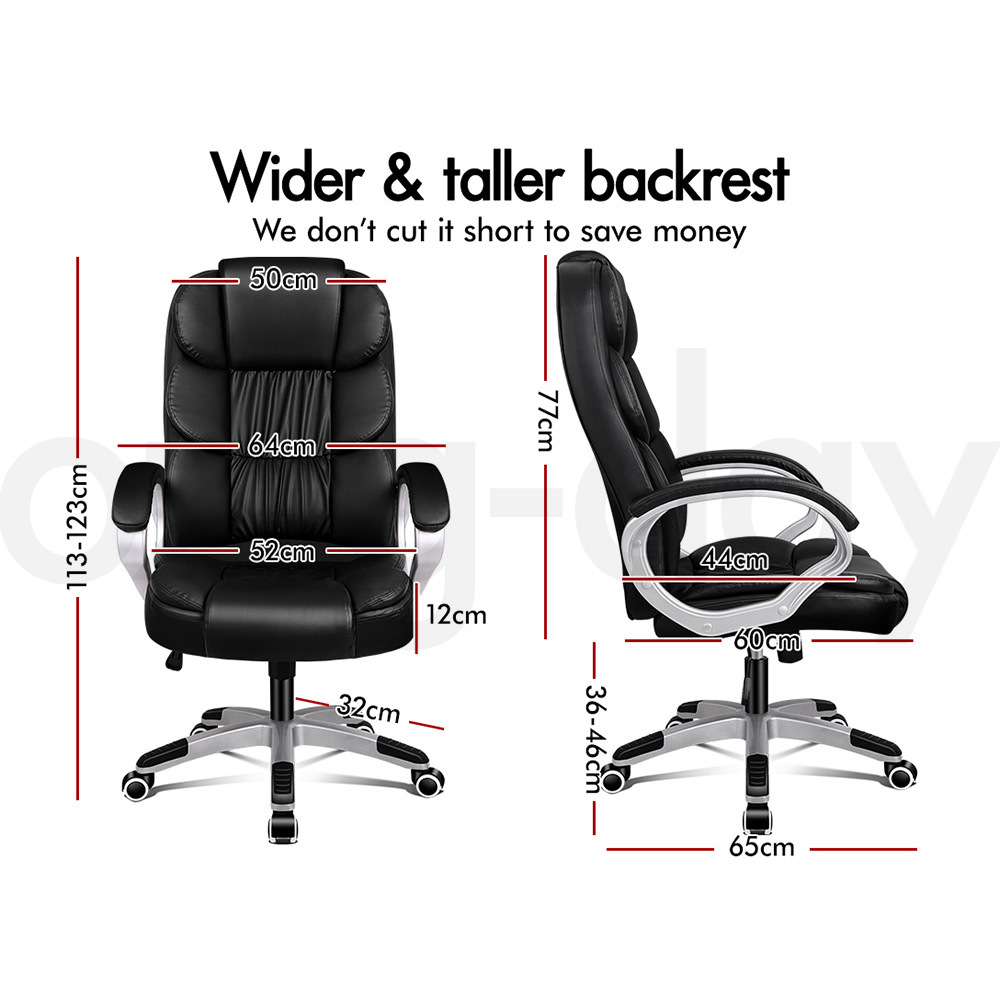 ALFORDSON Office Chair Mesh Executive Gaming Seat Leather Fabric Racing Tilt - Picture 103 of 1,188