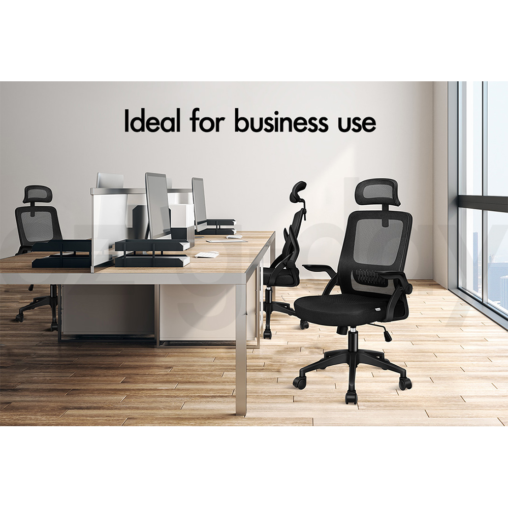 ALFORDSON Mesh Office Chair Computer Seat Executive Study Work Gaming - Picture 9 of 82