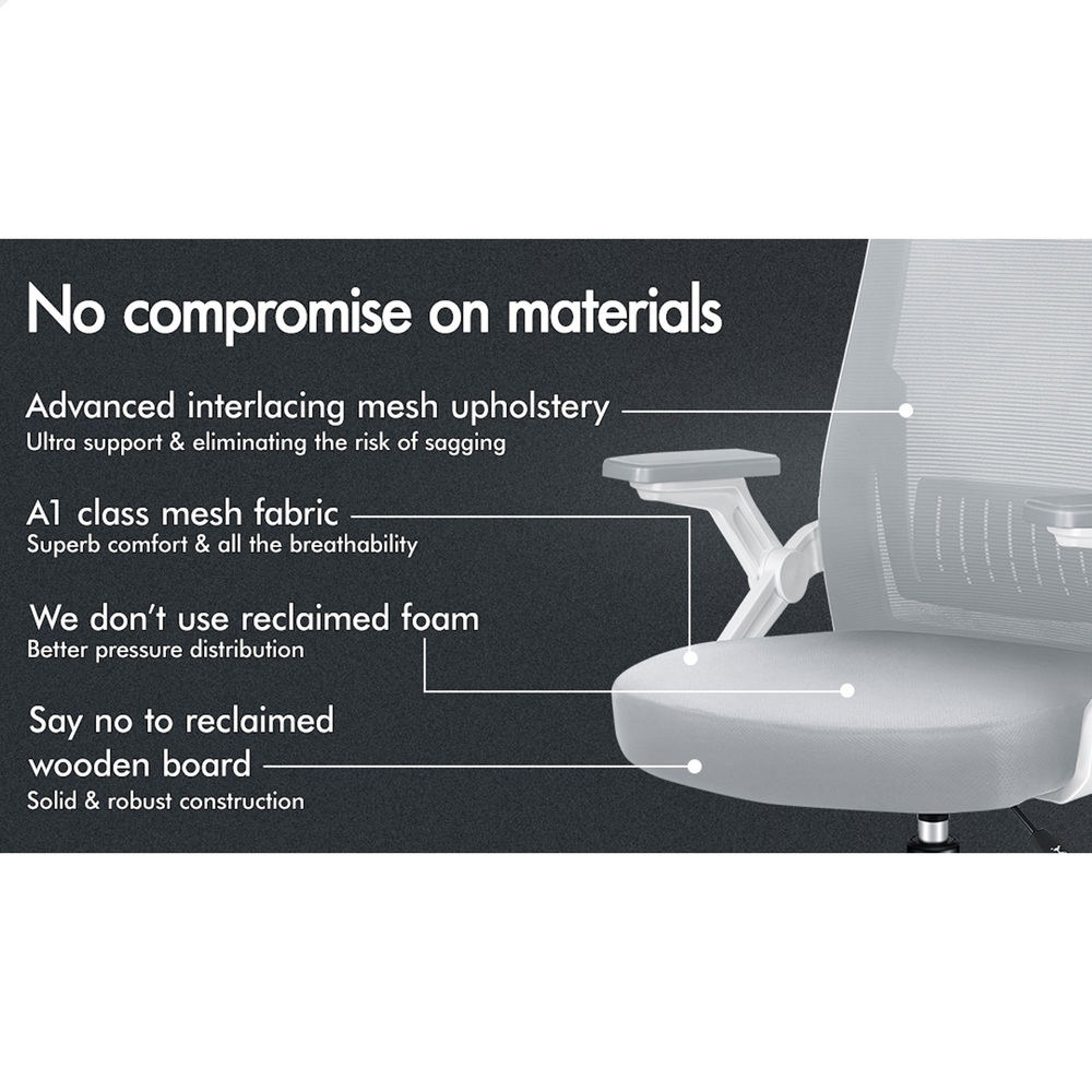 ALFORDSON Mesh Office Chair Executive Computer Fabric Seat Study Work Gaming - Picture 182 of 252