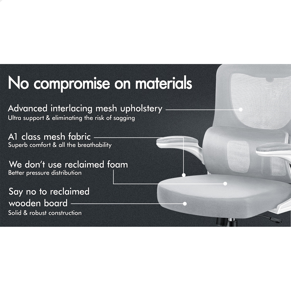 ALFORDSON Mesh Office Chair Executive Computer Fabric Seat Study Work Gaming - Picture 32 of 252