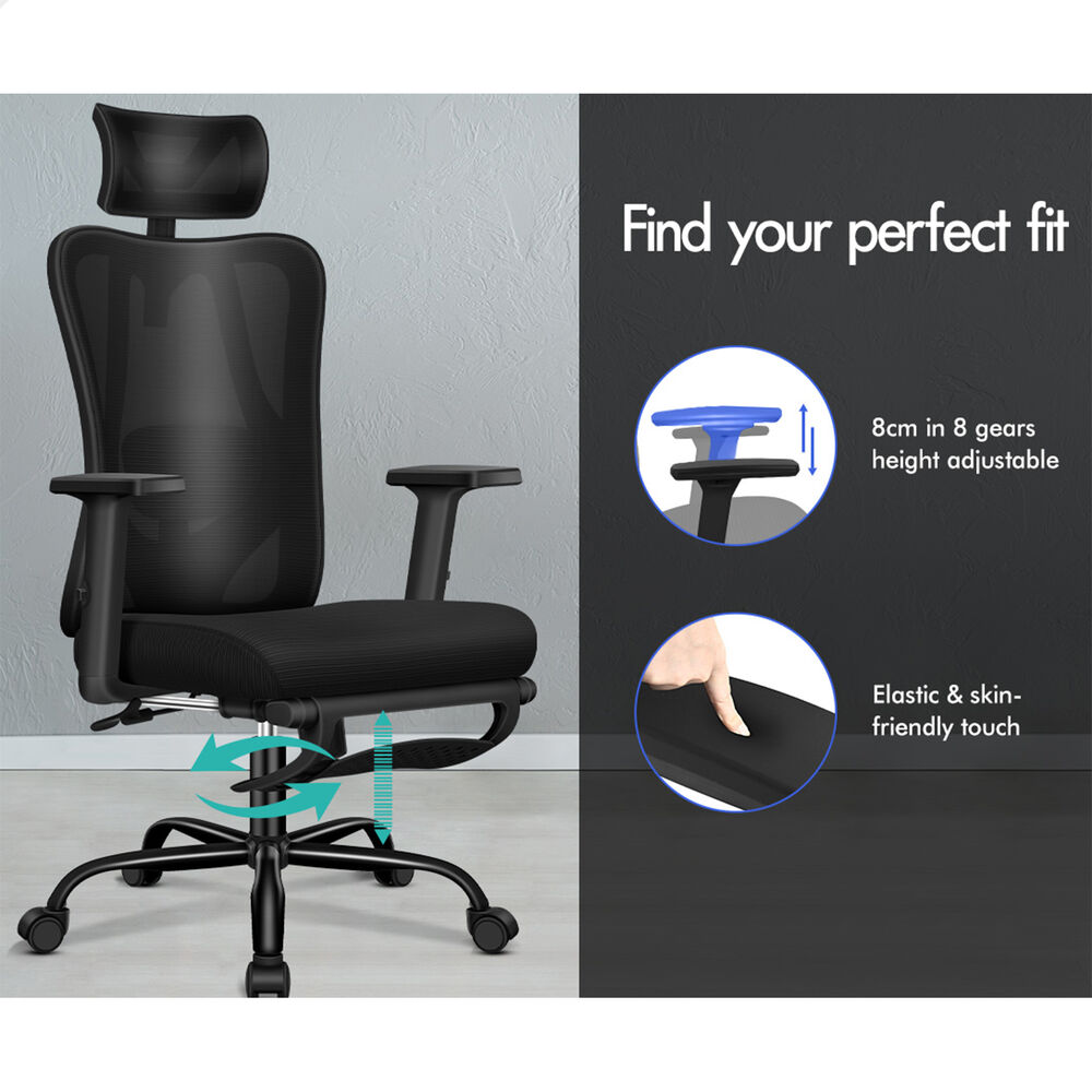 ALFORDSON Mesh Office Chair Executive Computer Fabric Seat Study Work Gaming - Picture 124 of 252