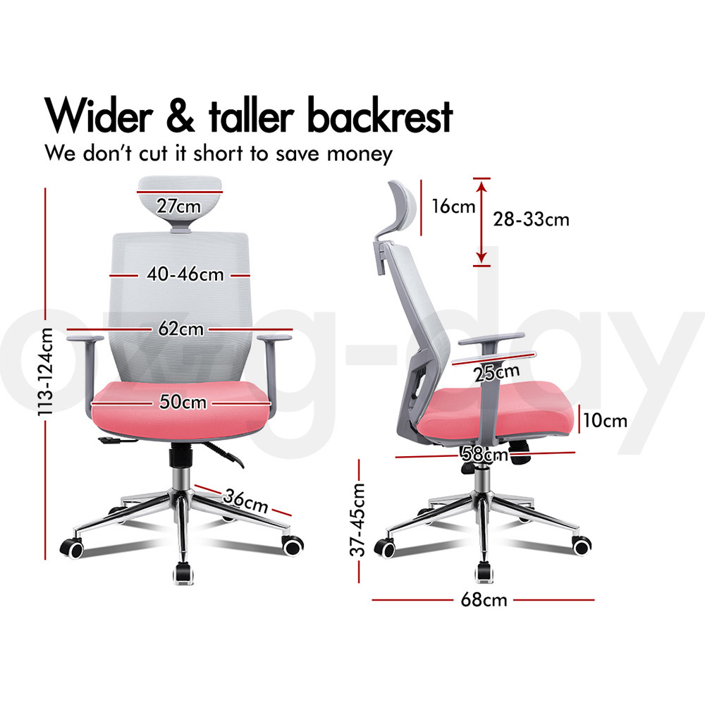 ALFORDSON Office Chair Mesh Executive Gaming Seat Leather Fabric Racing Tilt - Picture 1,147 of 1,188