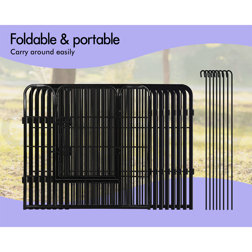 BEASTIE Dog Cage Pet Crate Kennel Cat Collapsible Metal Playpen 24"~ 48" Large - Picture 109 of 124