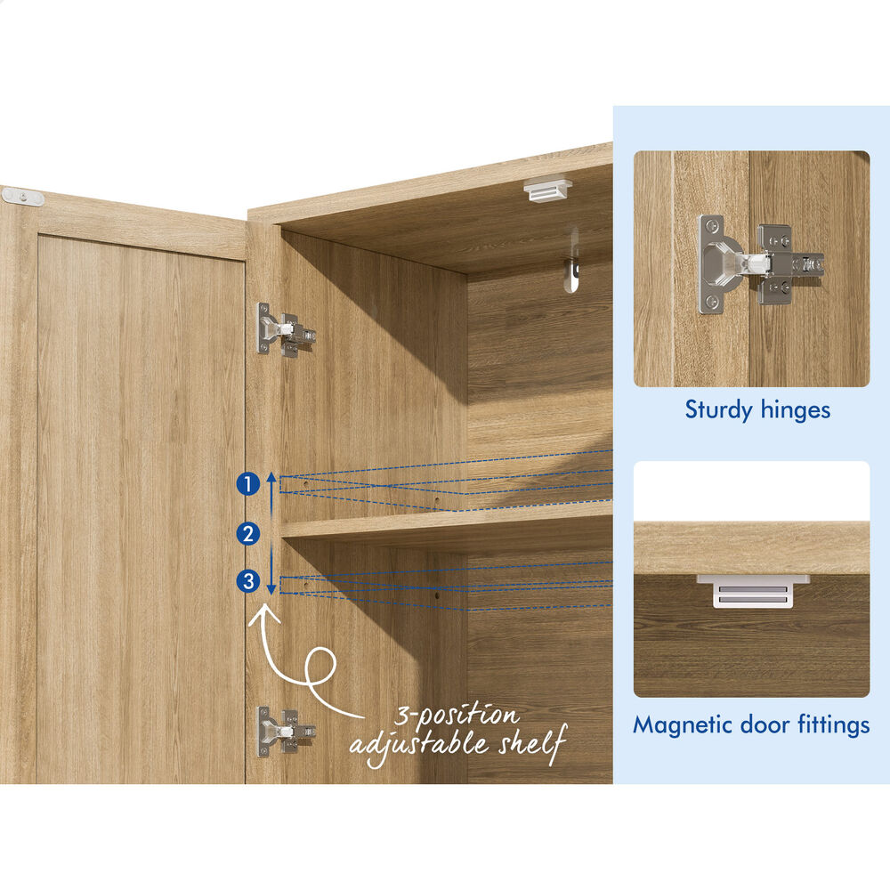 ALFORDSON Buffet Sideboard Cupboard Cabinet Storage Kitchen Hallway Doors Drawer - Picture 91 of 240