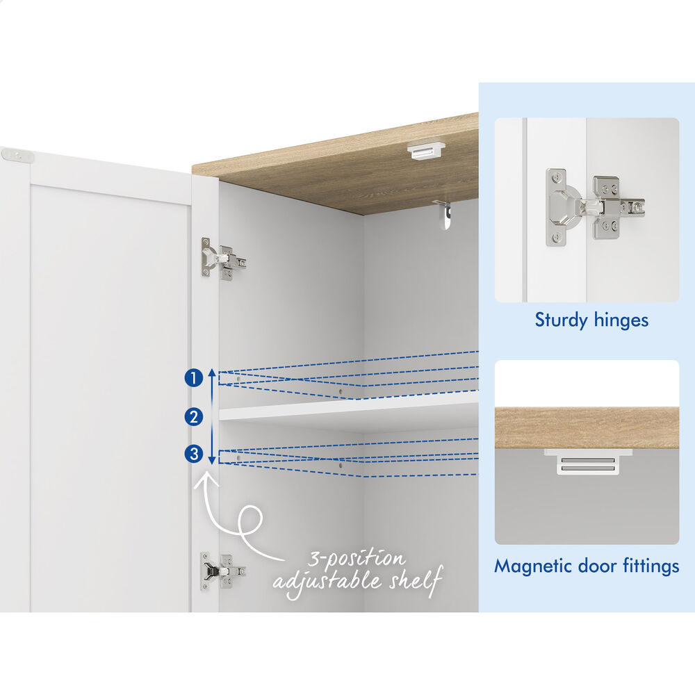 ALFORDSON Buffet Sideboard Cupboard Cabinet Storage Kitchen Hallway Doors Drawer - Picture 115 of 240