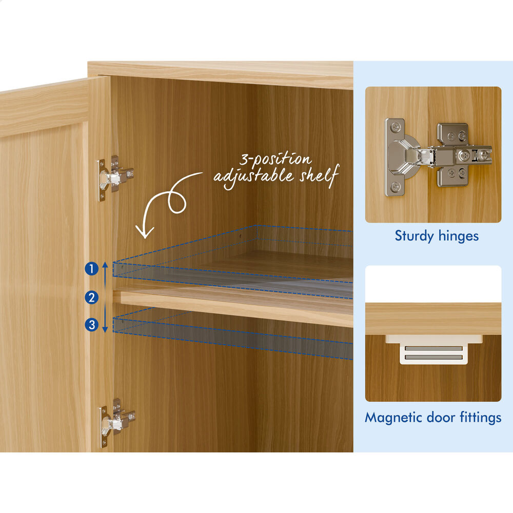 ALFORDSON Buffet Sideboard Cupboard Cabinet Storage Kitchen Hallway Doors Drawer - Picture 55 of 240
