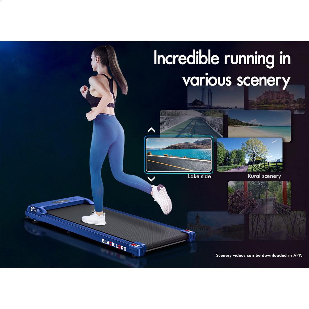 BLACK LORD Treadmill Electric Walking Pad Home Office Gym Fitness Remote Control - Picture 331 of 564