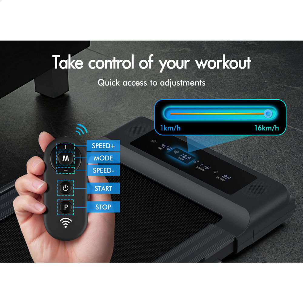 BLACK LORD Treadmill Electric Walking Pad Home Office Gym Fitness Remote Control - Picture 187 of 564