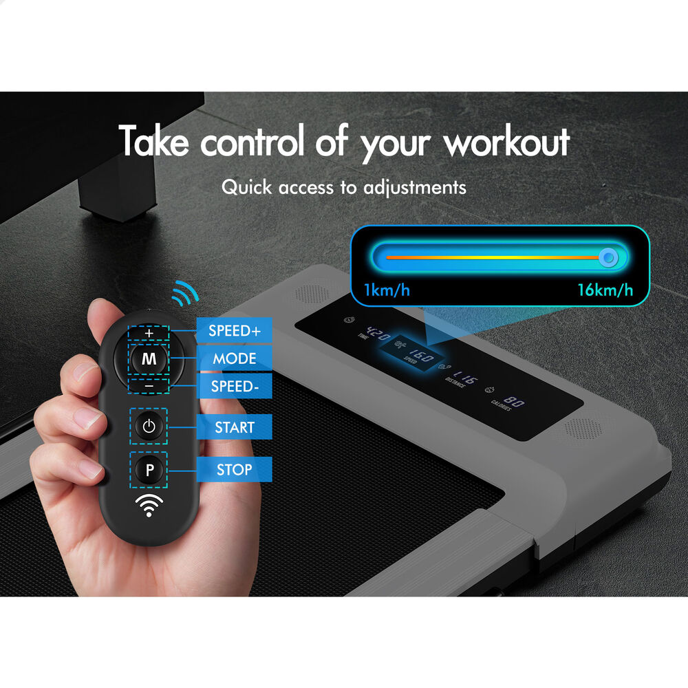 BLACK LORD Treadmill Electric Walking Pad Home Office Gym Fitness Remote Control - Picture 211 of 564