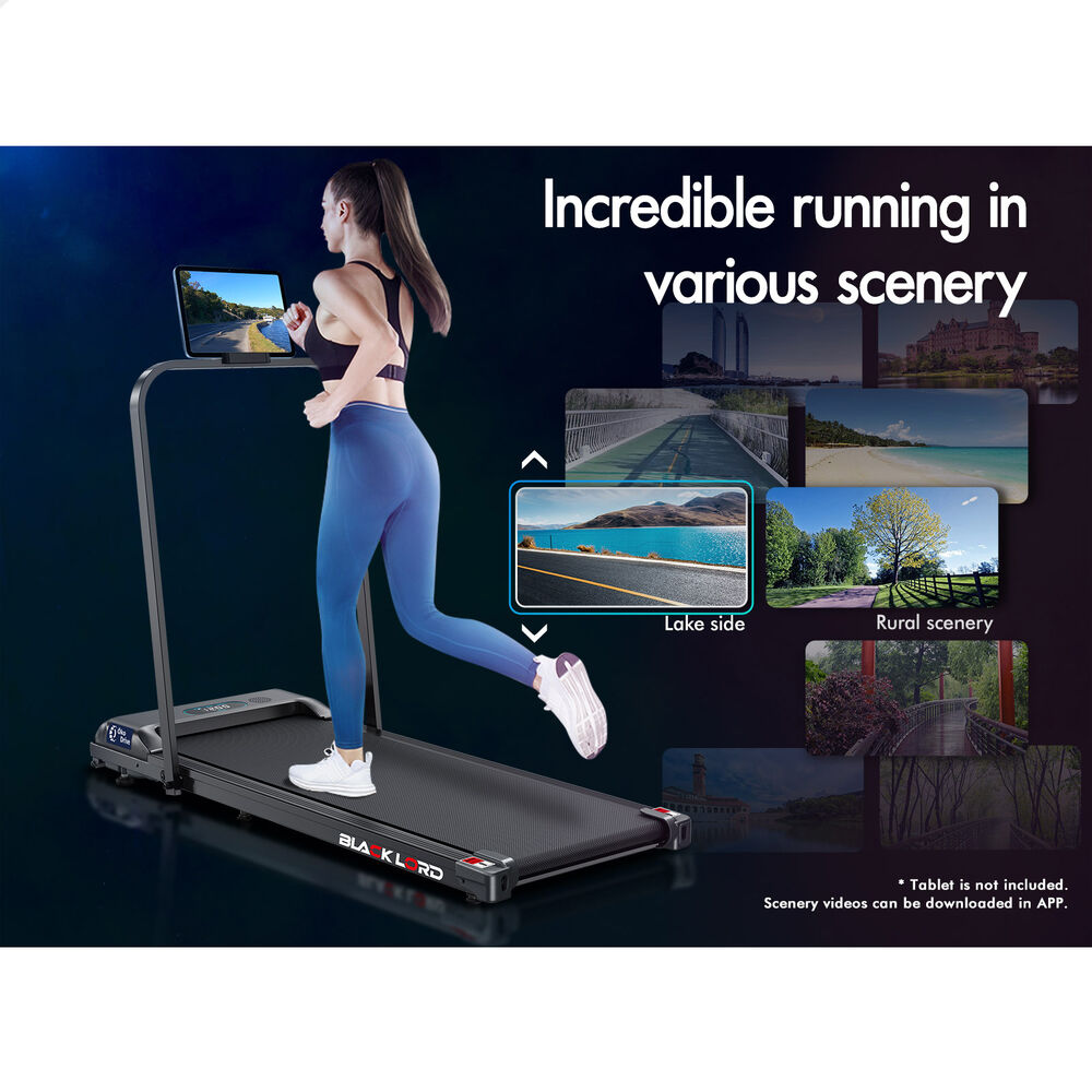 BLACK LORD Treadmill Electric Walking Pad Home Office Gym Fitness Remote Control - Picture 391 of 564