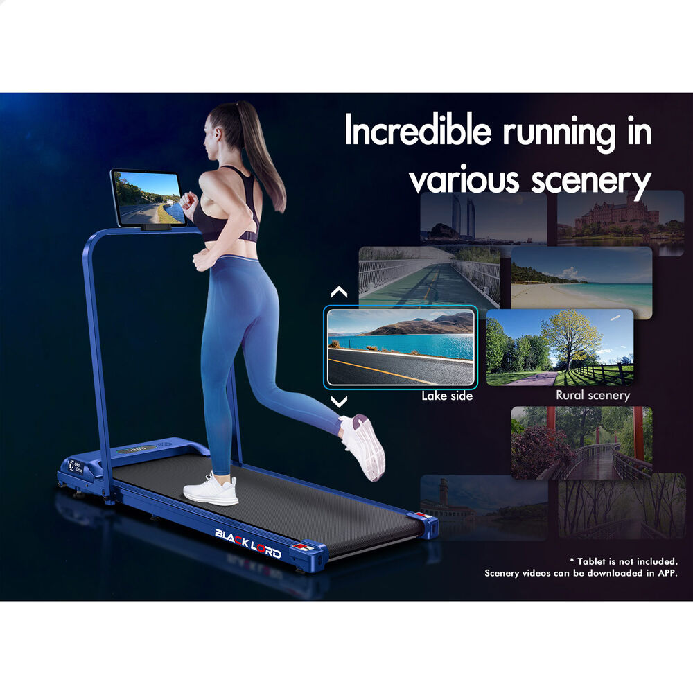 BLACK LORD Treadmill Electric Walking Pad Home Office Gym Fitness Remote Control - Picture 403 of 564