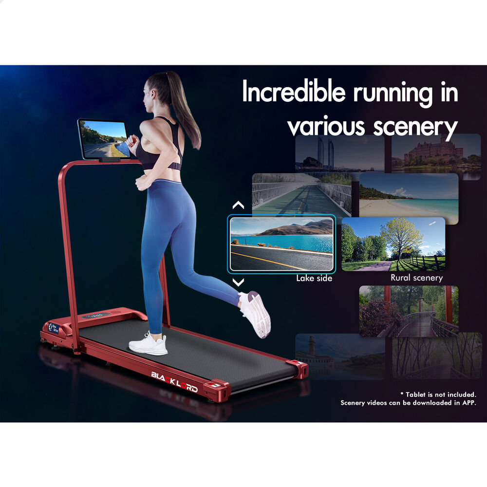 BLACK LORD Treadmill Electric Walking Pad Home Office Gym Fitness Remote Control - Picture 427 of 564