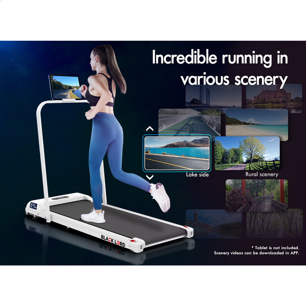 BLACK LORD Treadmill Electric Walking Pad Home Office Gym Fitness Remote Control - Picture 451 of 564