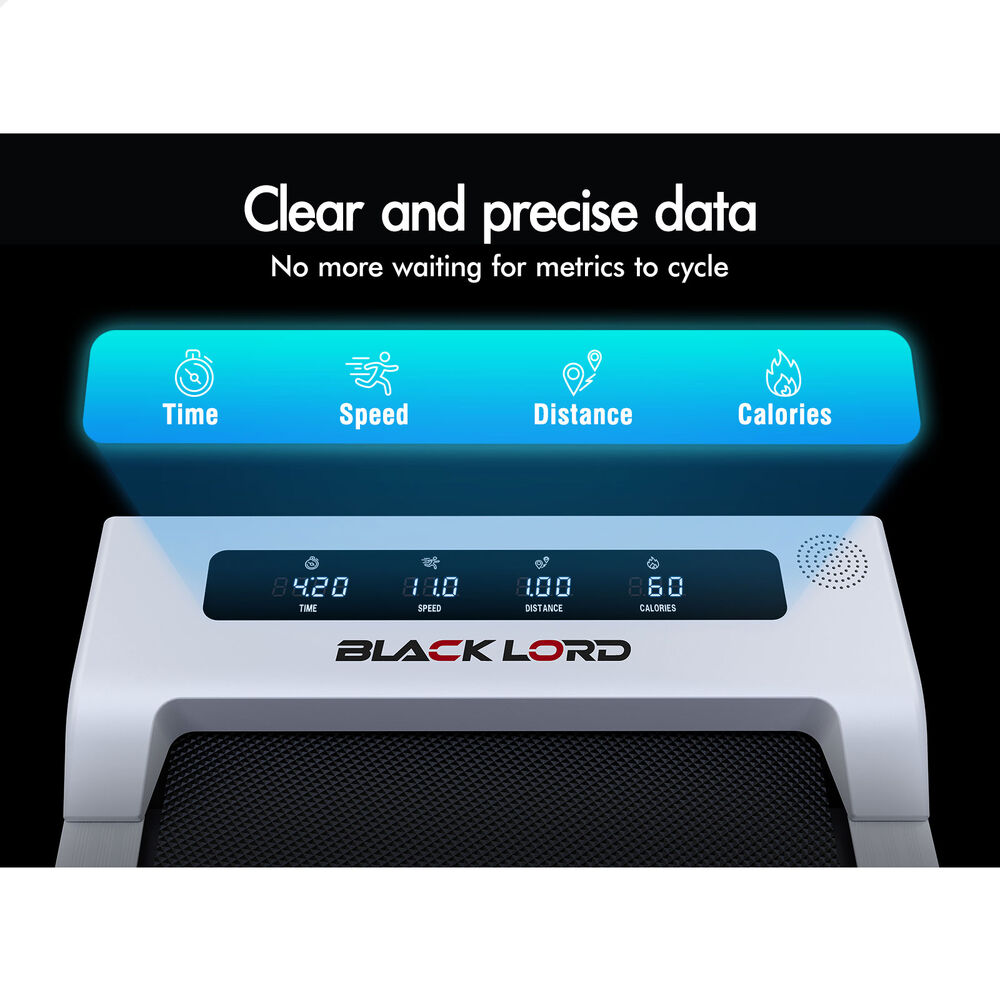 BLACK LORD Treadmill Electric Walking Pad Under Desk Home Office Fitness 380mm - Picture 43 of 84