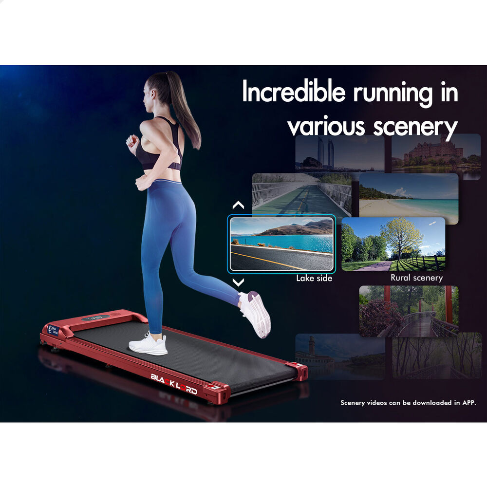 BLACK LORD Treadmill Electric Walking Pad Home Office Gym Fitness Remote Control - Picture 355 of 564