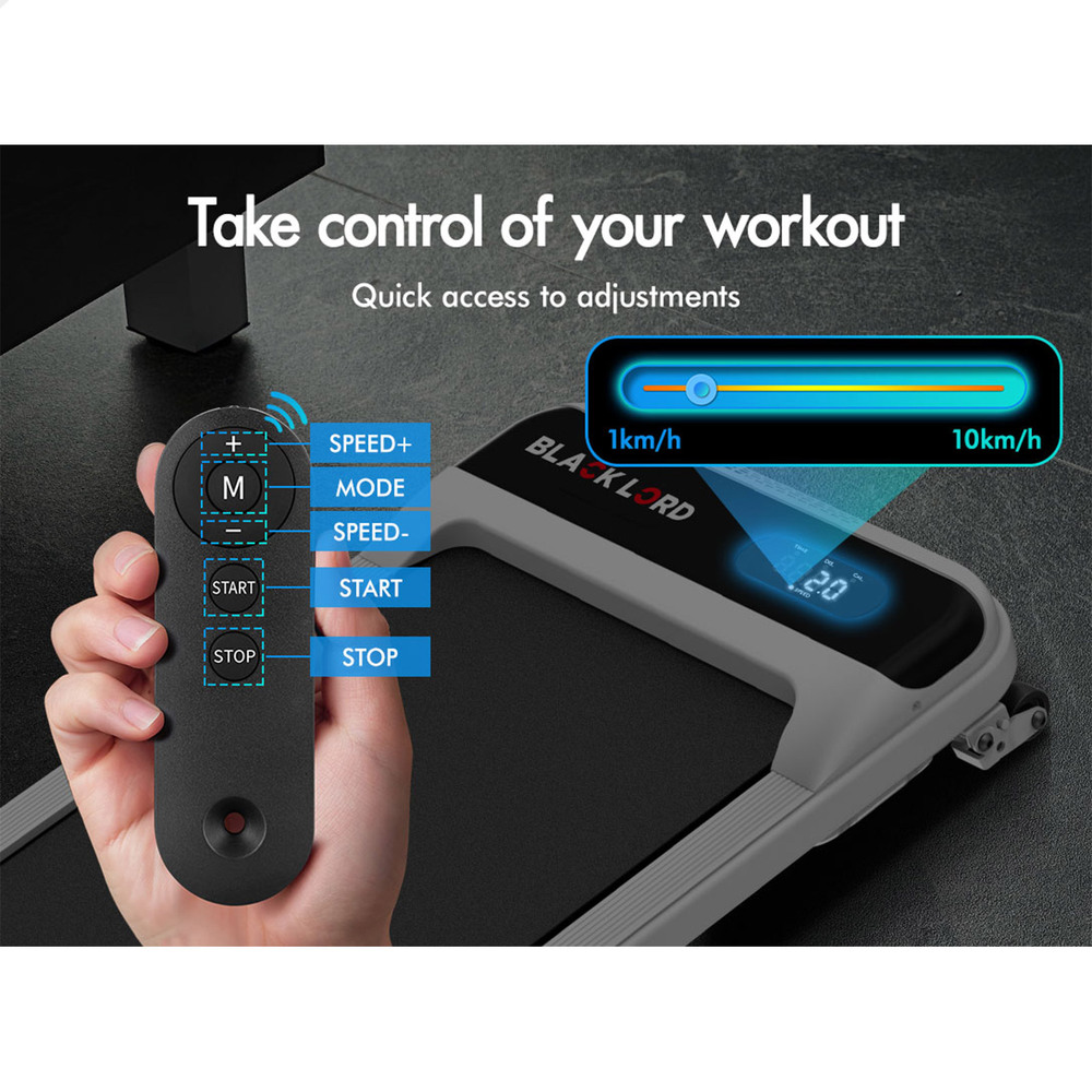 BLACK LORD Treadmill Electric Walking Pad Home Office Gym Fitness Remote Control - Picture 259 of 564