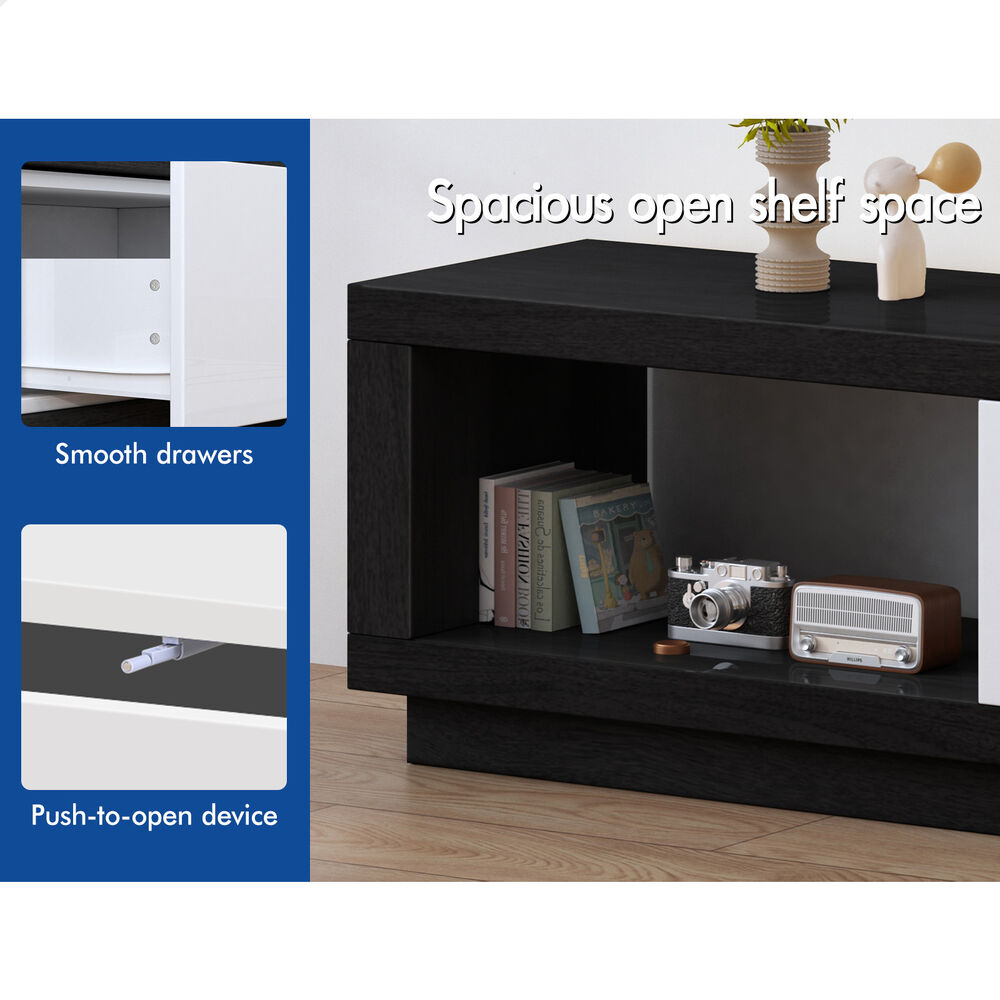 ALFORDSON Extendable Entertainment Unit TV Cabinet 190-280cm Stand Storage Shelf - Picture 19 of 60