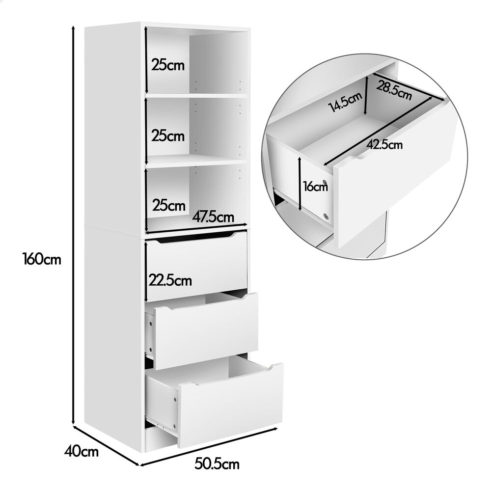 ALFORDSON Wardrobe Clothes Storage Organizer Closet Cabinet Drawers Shelves - Picture 34 of 203