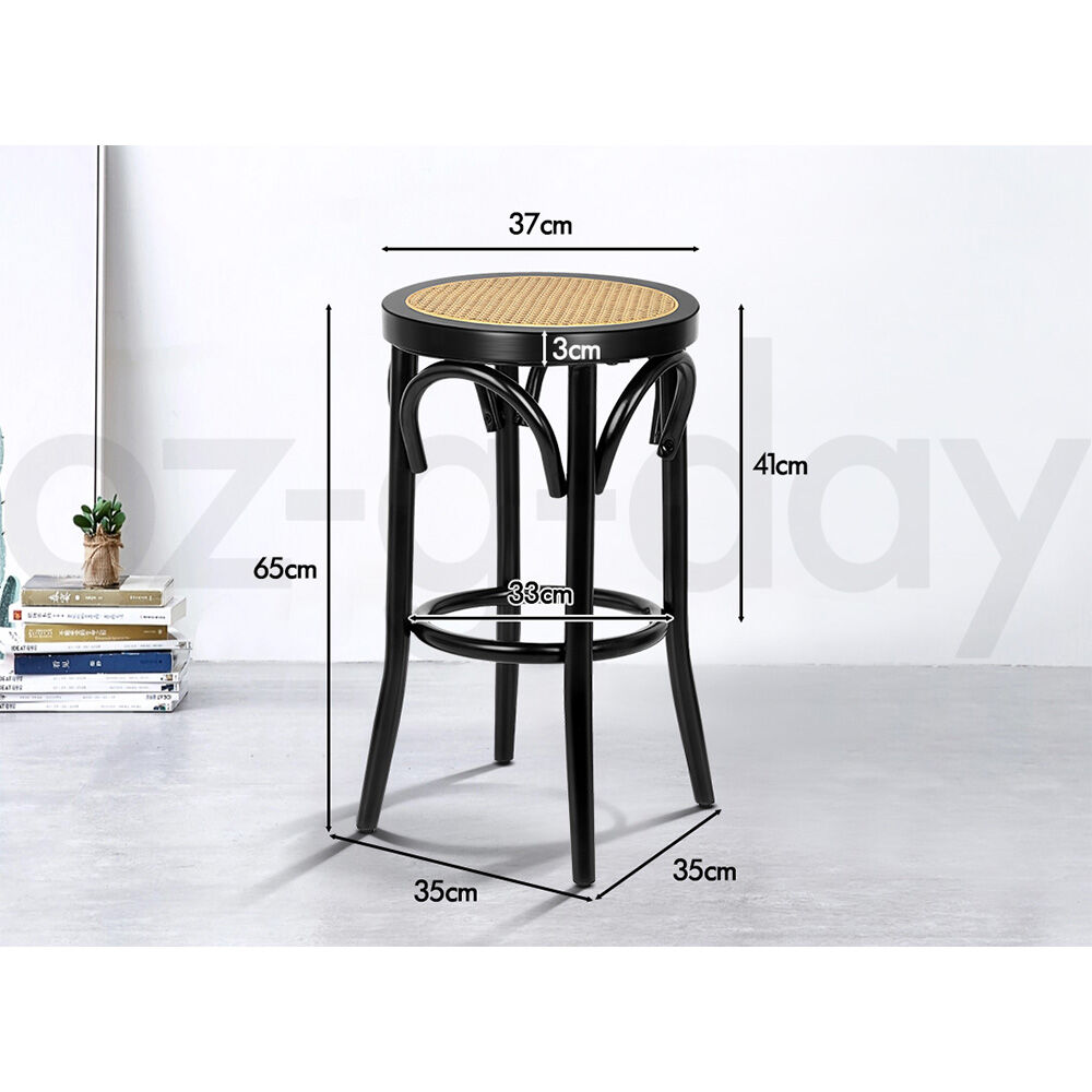 ALFORDSON Bar Stools Kitchen Counter Vintage Rattan Dining Chair X2/X4 - Picture 180 of 199