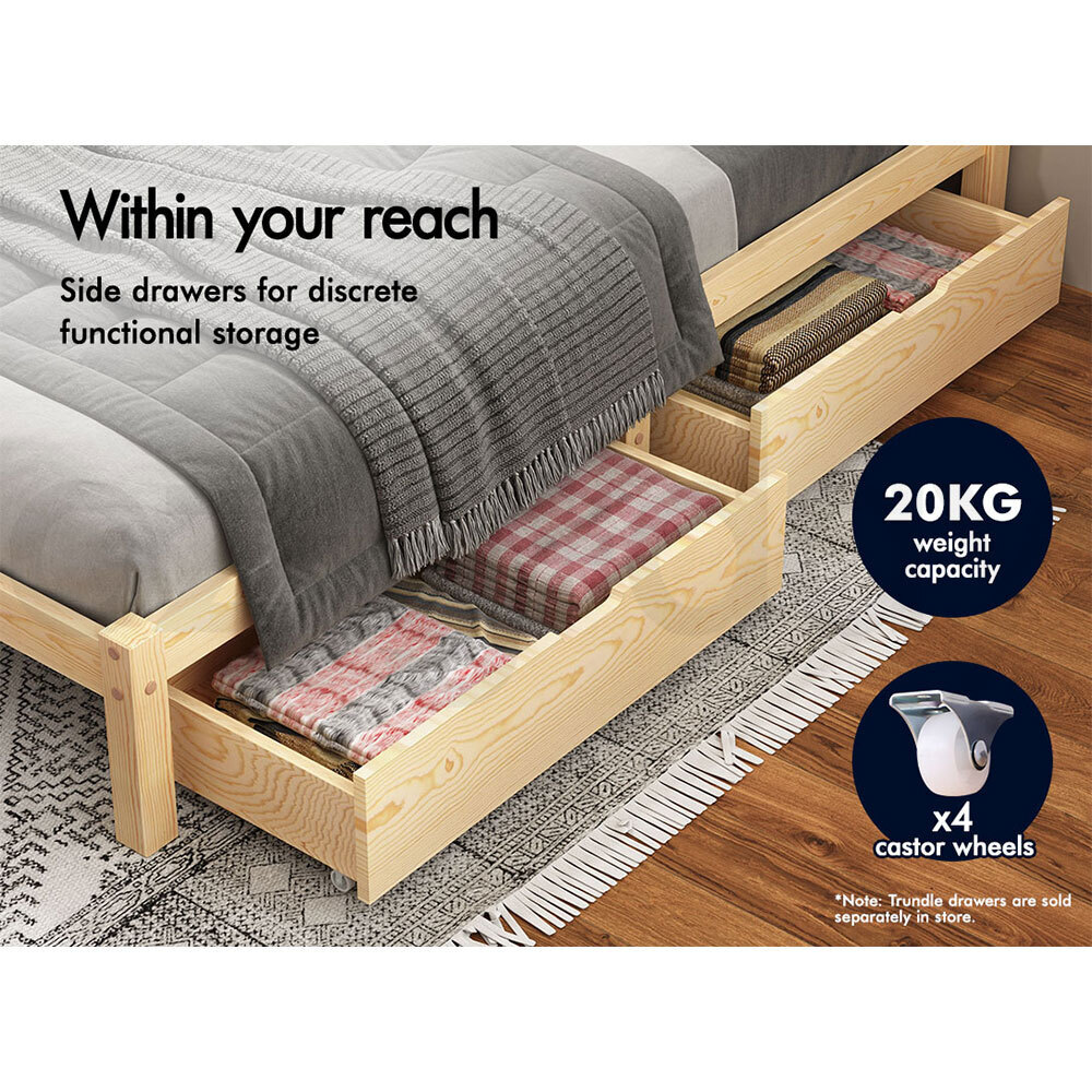 ALFORDSON Bed Frame Queen Double King Single Size Wooden Mattress Base Fenella - Picture 112 of 146