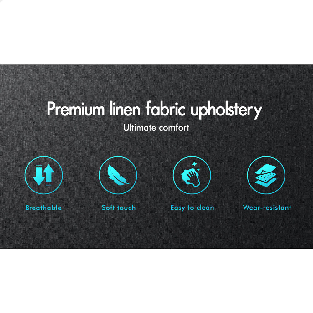 ALFORDSON Bed Frame Double Queen King RGB LED Gas Lift Storage Base Leather - Picture 1,408 of 1,903