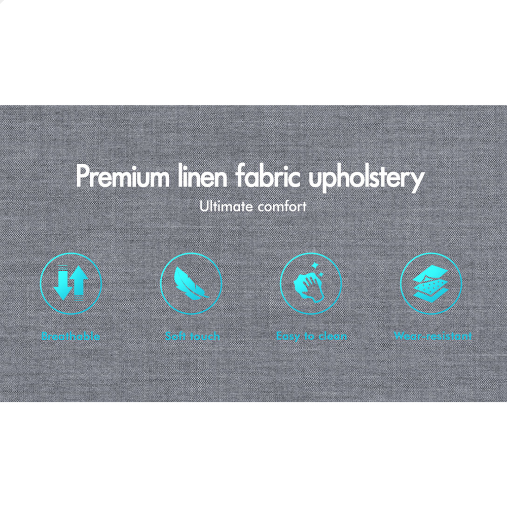 ALFORDSON Bed Frame Queen Double King Single Gas Lift Storage Fabric Boucle - Picture 45 of 361