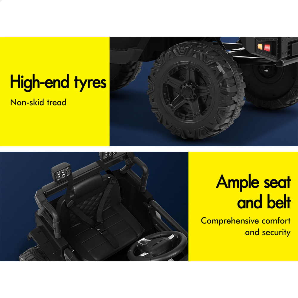 ALFORDSON Kids Ride On Car Toy Jeep Electric 12V 70W Motors R/C LED Lights MP3 - Picture 9 of 49