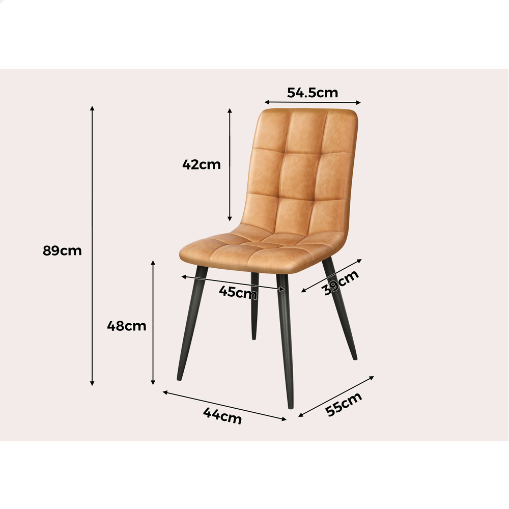 ALFORDSON Dining Chairs Kitchen Swivel PU Leather Sherpa Velvet Wooden x1/x2/x4 - Picture 346 of 592