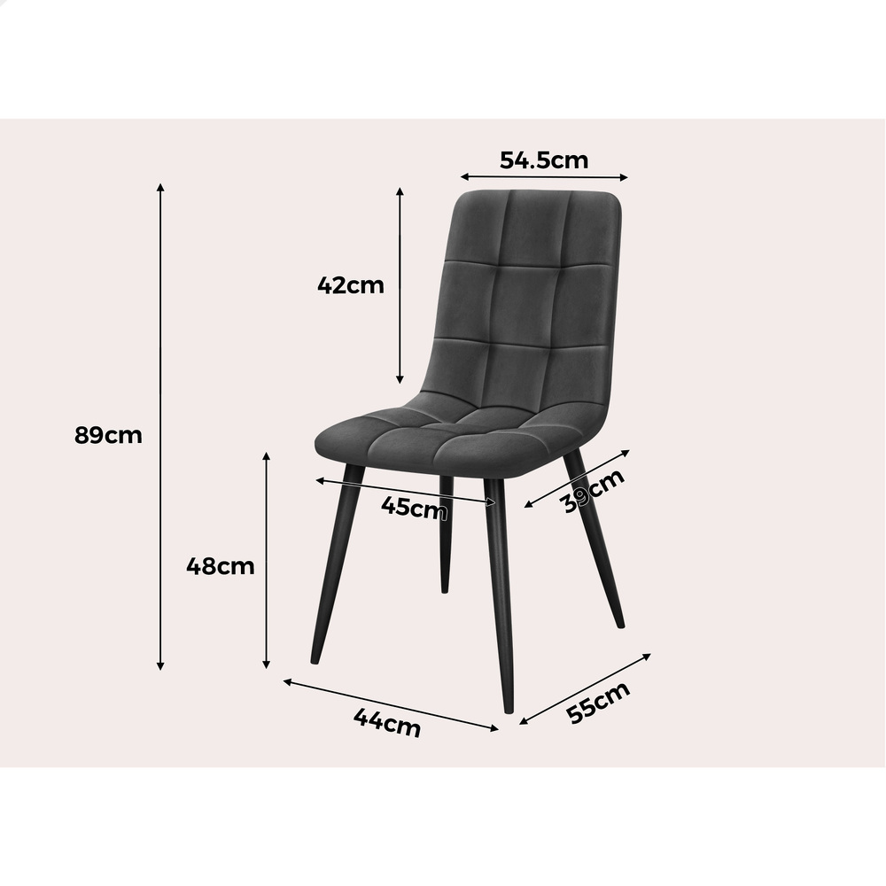 ALFORDSON Dining Chairs Kitchen Swivel PU Leather Sherpa Velvet Wooden x1/x2/x4 - Picture 356 of 592