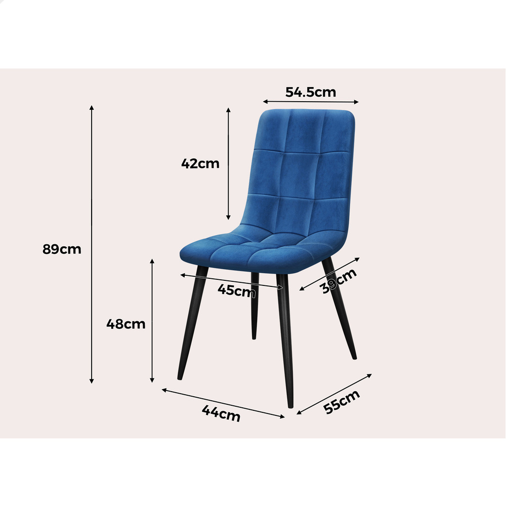 ALFORDSON Dining Chairs Kitchen Swivel PU Leather Sherpa Velvet Wooden x1/x2/x4 - Picture 366 of 592