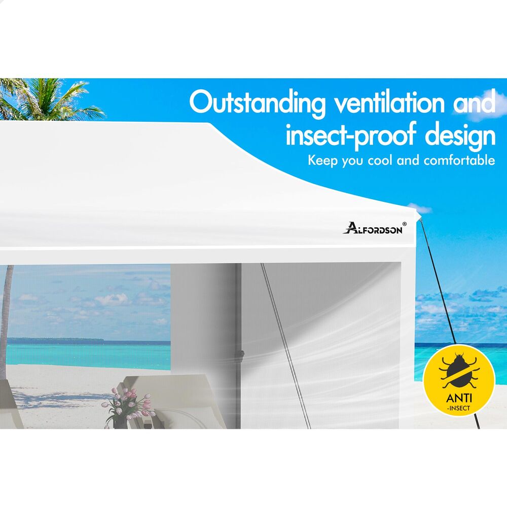 ALFORDSON Gazebo 3x4.5m Pop Up Marquee Outdoor Folding Tent Wedding Party Canopy - Picture 95 of 99