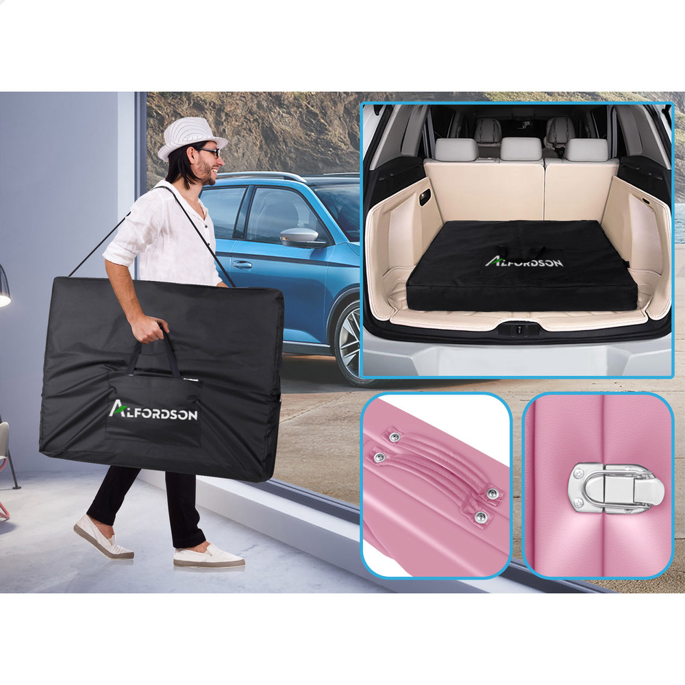 ALFORDSON Massage Table 3 Fold 65/75/85cm Foldable Portable Bed Aluminium Desk - Picture 68 of 168