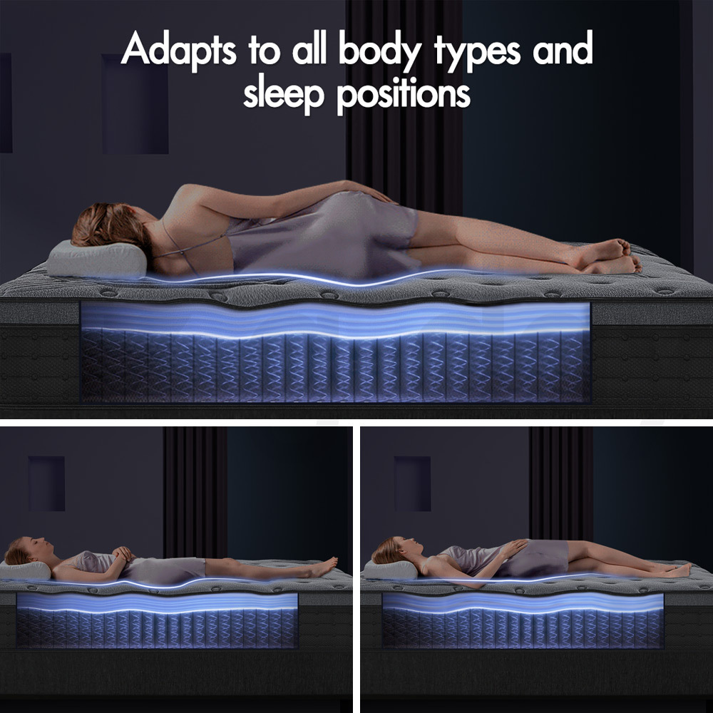 STARRY EUCALYPT Mattress Pocket Spring Latex Cool Gel Foam Queen King Single - Picture 184 of 332