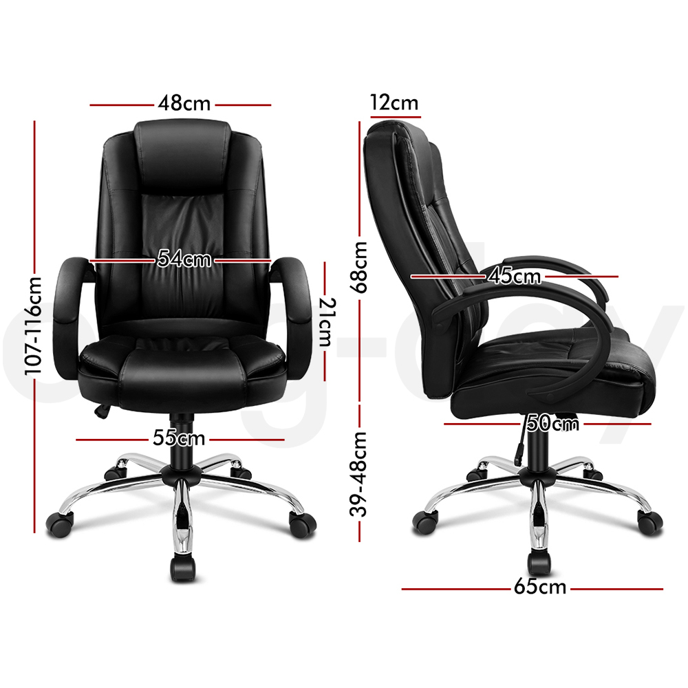 ALFORDSON Office Chair Mesh Executive Gaming Seat Leather Fabric Racing Tilt - Picture 20 of 1,188