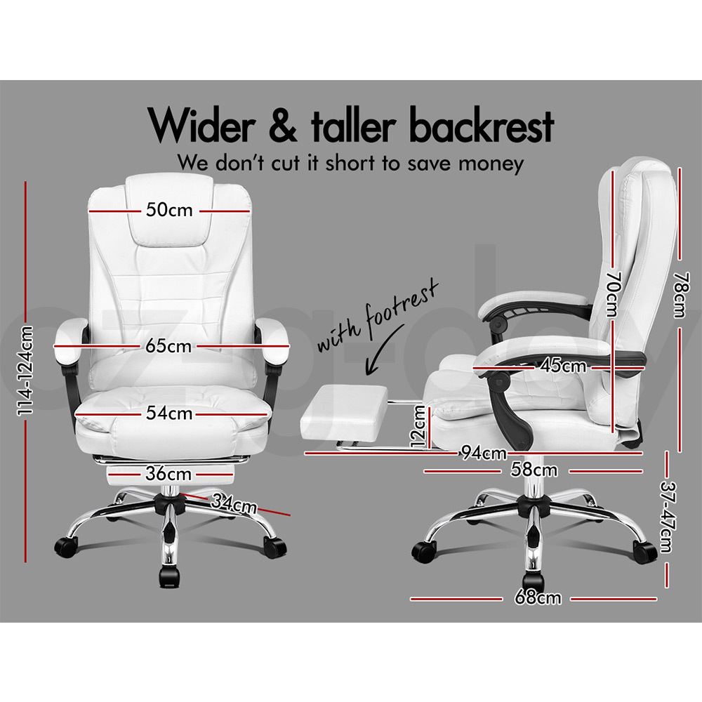 ALFORDSON Office Chair Mesh Executive Gaming Seat Leather Fabric Racing Tilt - Picture 500 of 1,188