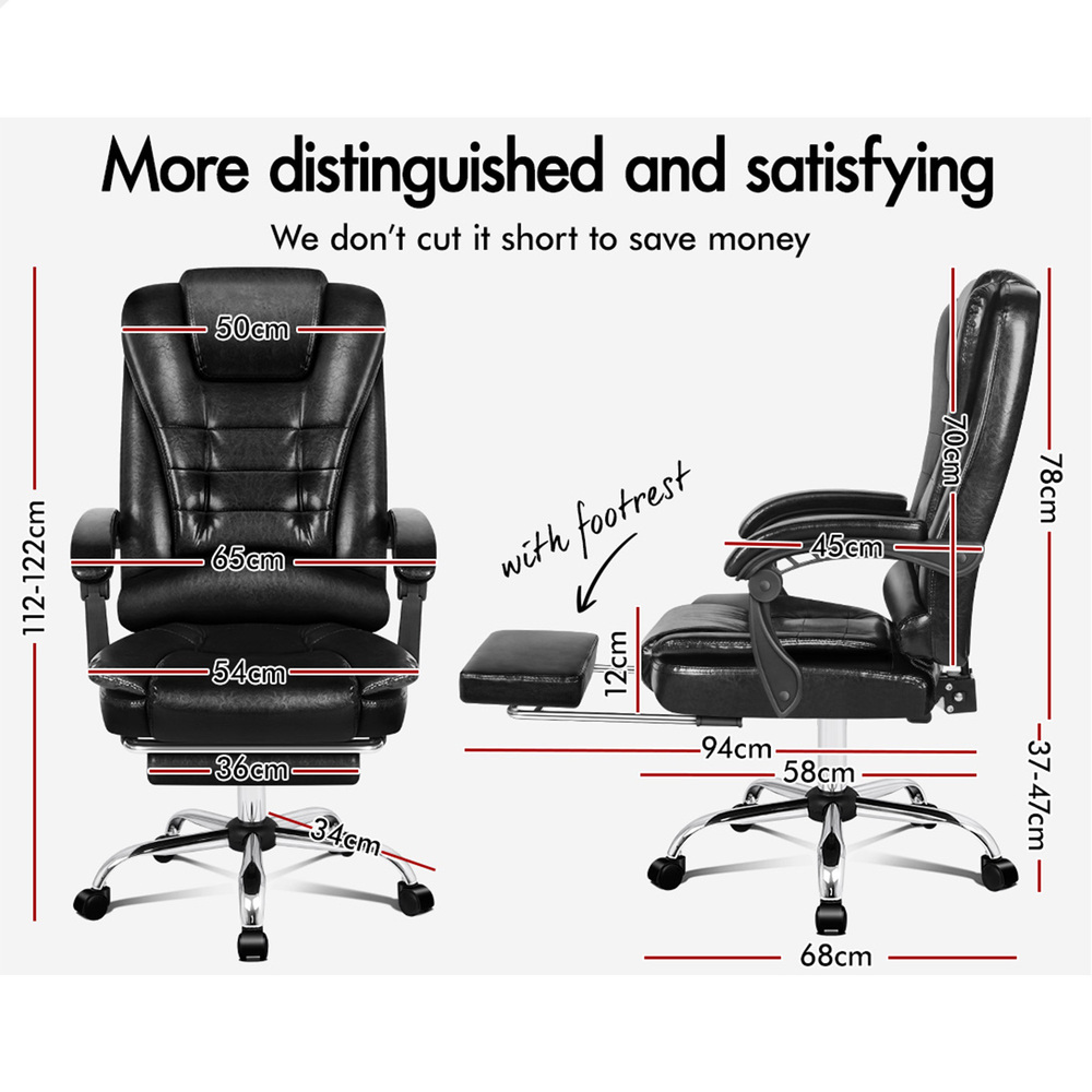 ALFORDSON Office Chair Mesh Executive Gaming Seat Leather Fabric Racing Tilt - Picture 620 of 1,188