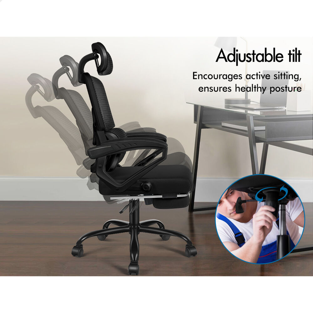ALFORDSON Mesh Office Chair Executive Computer Fabric Seat Study Work Gaming - Picture 77 of 252