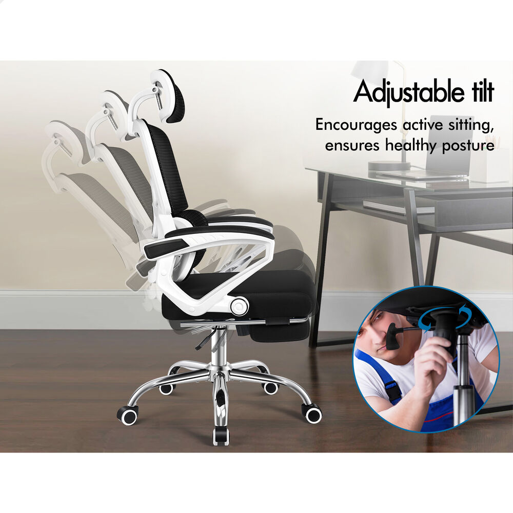 ALFORDSON Mesh Office Chair Executive Computer Fabric Seat Study Work Gaming - Picture 89 of 252