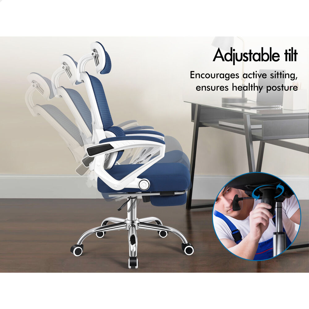 ALFORDSON Mesh Office Chair Executive Computer Fabric Seat Study Work Gaming - Picture 101 of 252
