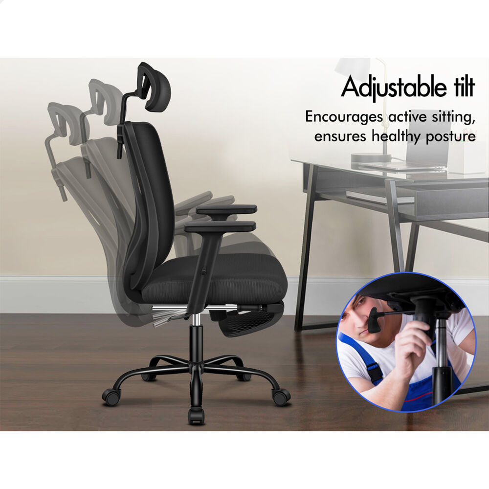 ALFORDSON Mesh Office Chair Executive Computer Fabric Seat Study Work Gaming - Picture 125 of 252
